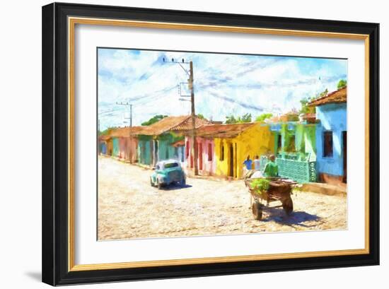 Cuba Painting - Journey through Time-Philippe Hugonnard-Framed Art Print