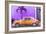 Cuba Painting - Orange Chevrolet-Philippe Hugonnard-Framed Premium Giclee Print
