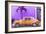 Cuba Painting - Orange Chevrolet-Philippe Hugonnard-Framed Premium Giclee Print