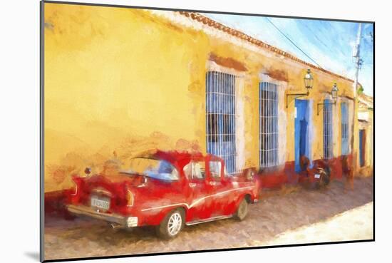 Cuba Painting - Red Line-Philippe Hugonnard-Mounted Art Print