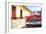 Cuba Painting - Red Taxi-Philippe Hugonnard-Framed Art Print