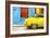 Cuba Painting - Taxi Back-Philippe Hugonnard-Framed Art Print