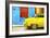 Cuba Painting - Taxi Back-Philippe Hugonnard-Framed Art Print