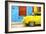 Cuba Painting - Taxi Back-Philippe Hugonnard-Framed Art Print