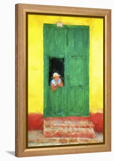 Cuba Painting - The Day I Met You-Philippe Hugonnard-Framed Stretched Canvas