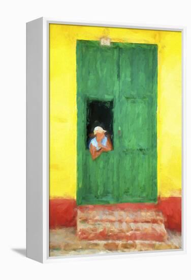 Cuba Painting - The Day I Met You-Philippe Hugonnard-Framed Stretched Canvas