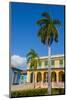 Cuba, Sancti Spiritus Province, Trinidad. Colorful Buildings Line the Squares-Inger Hogstrom-Mounted Photographic Print