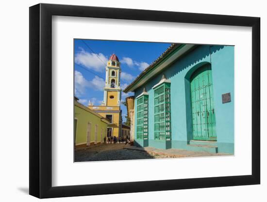 Cuba, Sancti Spiritus Province, Trinidad. Iglesia Y Convento De San Francisco Towers over the City-Inger Hogstrom-Framed Photographic Print