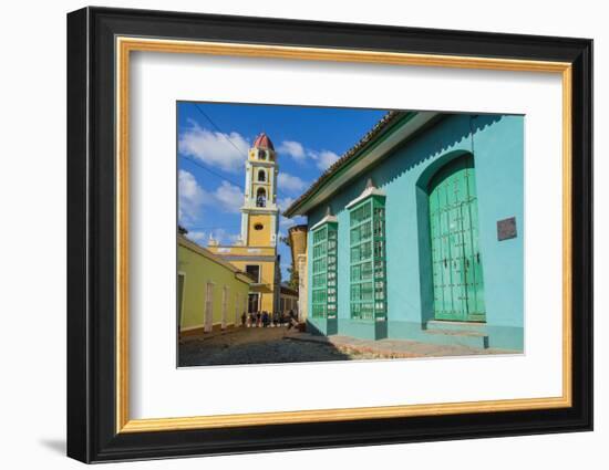 Cuba, Sancti Spiritus Province, Trinidad. Iglesia Y Convento De San Francisco Towers over the City-Inger Hogstrom-Framed Photographic Print