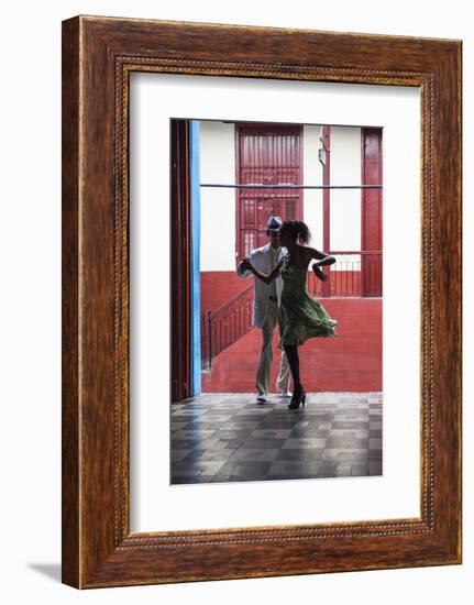 Cuba, Santiago De Cuba Province, Santiago De Cuba, Historical Center, Calle Heredia, Artex Bar-Jane Sweeney-Framed Photographic Print