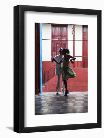 Cuba, Santiago De Cuba Province, Santiago De Cuba, Historical Center, Calle Heredia, Artex Bar-Jane Sweeney-Framed Photographic Print