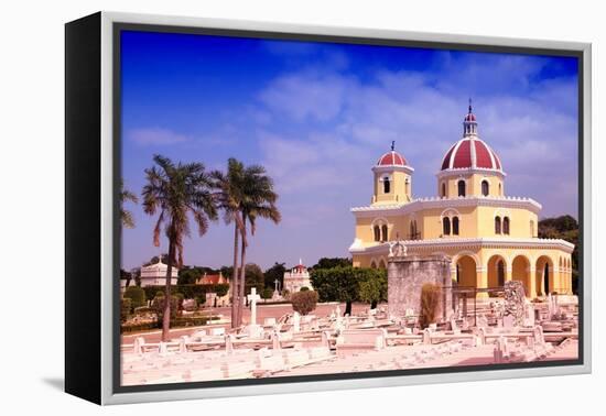 Cuba - the Main Cemetery of Havana. Necropolis Cristobal Colon. Filtered Style Colors.-Tupungato-Framed Premier Image Canvas