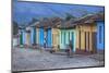 Cuba, Trinidad, a Man Selling Sandwiches Up a Colourful Street in Historical Center-Jane Sweeney-Mounted Photographic Print