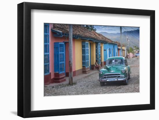 Cuba, Trinidad, Classic American Car in Historical Center-Jane Sweeney-Framed Photographic Print