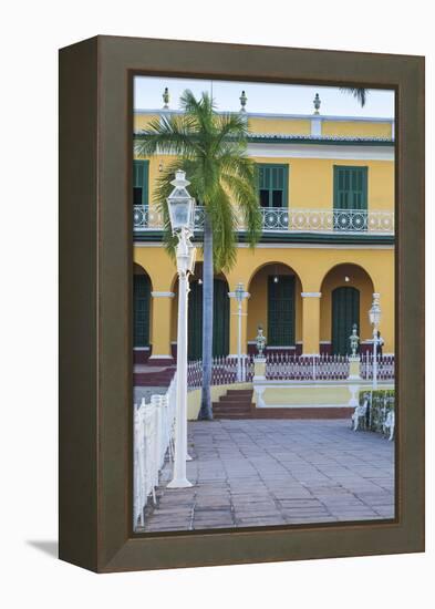 Cuba, Trinidad, Plaza Mayor, Brunet Palace Now the Museum Romantico-Jane Sweeney-Framed Premier Image Canvas