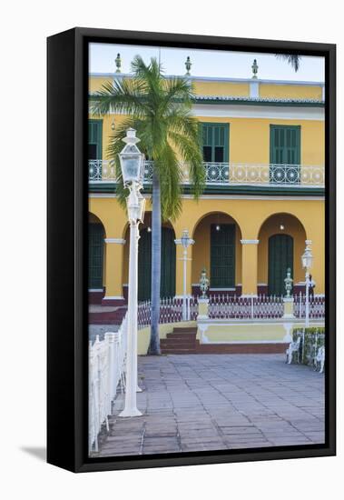 Cuba, Trinidad, Plaza Mayor, Brunet Palace Now the Museum Romantico-Jane Sweeney-Framed Premier Image Canvas