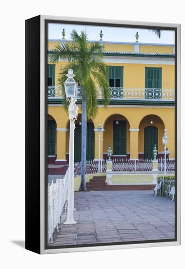 Cuba, Trinidad, Plaza Mayor, Brunet Palace Now the Museum Romantico-Jane Sweeney-Framed Premier Image Canvas