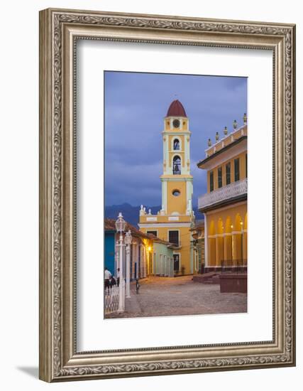 Cuba, Trinidad, Plaza Mayor, Museum Romantico and Museo National De La Lucha Contra Bandidos-Jane Sweeney-Framed Photographic Print