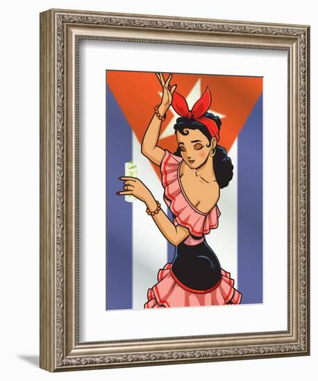 Cuban Chica-Harry Briggs-Framed Giclee Print