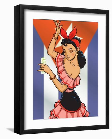 Cuban Chica-Harry Briggs-Framed Giclee Print