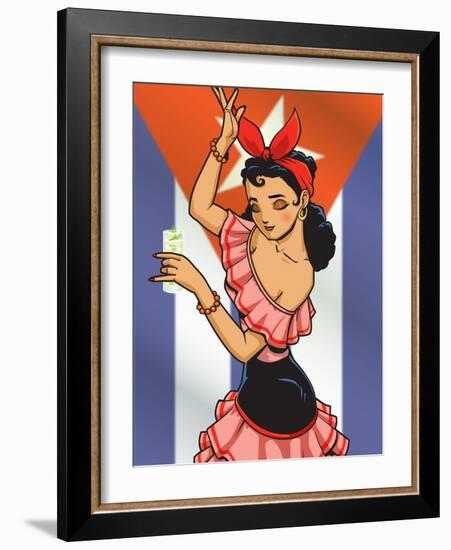 Cuban Chica-Harry Briggs-Framed Giclee Print