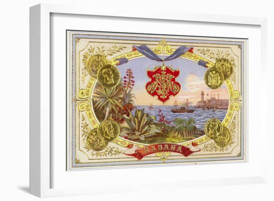 Cuban Cigar Box Label-null-Framed Giclee Print