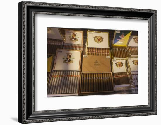 Cuban cigars on display, Havana, Cuba-Panoramic Images-Framed Photographic Print