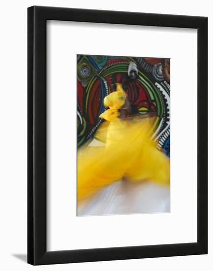 Cuban Dancer in Motion, Callejon De Hamel, Cuba-Adam Jones-Framed Photographic Print