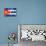 Cuban Flag-daboost-Art Print displayed on a wall