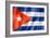 Cuban Flag-daboost-Framed Art Print