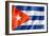 Cuban Flag-daboost-Framed Art Print