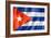 Cuban Flag-daboost-Framed Art Print