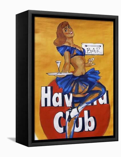Cuban Paintings, Havana, Cuba, West Indies, Central America-Gavin Hellier-Framed Premier Image Canvas