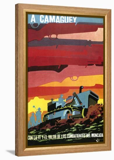 Cuban Poster, 1960S-null-Framed Premier Image Canvas