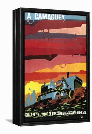 Cuban Poster, 1960S-null-Framed Premier Image Canvas