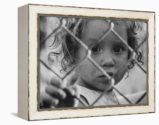 Cuban Refugees Allowed by Castro to Leave on Arrival in Us-John Loengard-Framed Premier Image Canvas