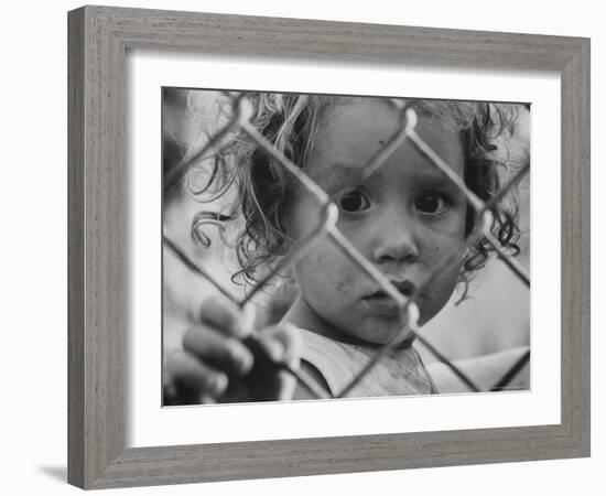 Cuban Refugees Allowed by Castro to Leave on Arrival in Us-John Loengard-Framed Photographic Print