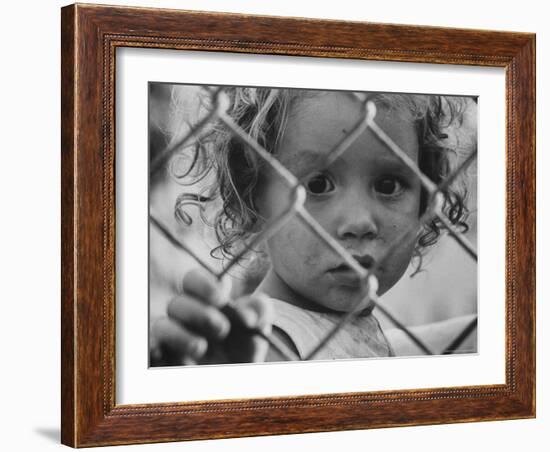 Cuban Refugees Allowed by Castro to Leave on Arrival in Us-John Loengard-Framed Photographic Print