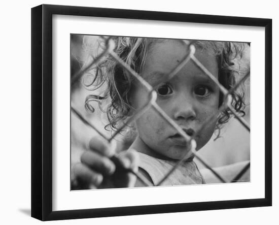 Cuban Refugees Allowed by Castro to Leave on Arrival in Us-John Loengard-Framed Photographic Print