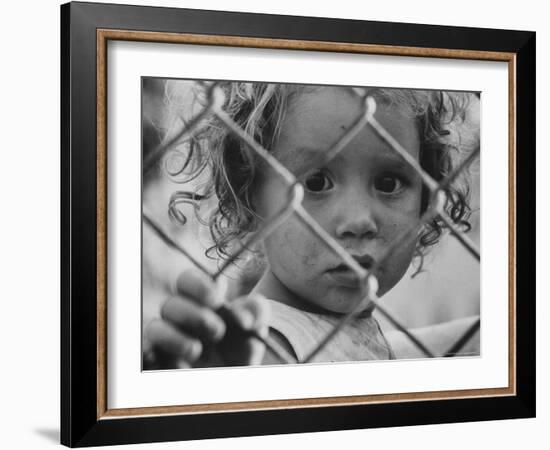 Cuban Refugees Allowed by Castro to Leave on Arrival in Us-John Loengard-Framed Photographic Print