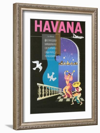 Cuban Travel Poster-null-Framed Art Print