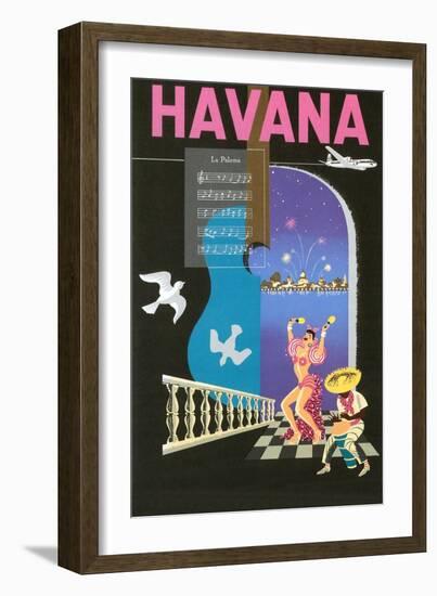 Cuban Travel Poster-null-Framed Art Print