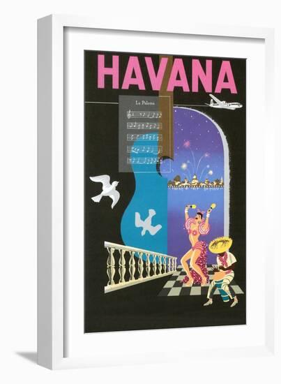 Cuban Travel Poster-null-Framed Art Print