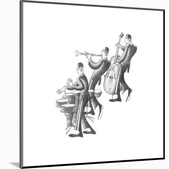 Cuban Trio-Roger Vilar-Mounted Art Print