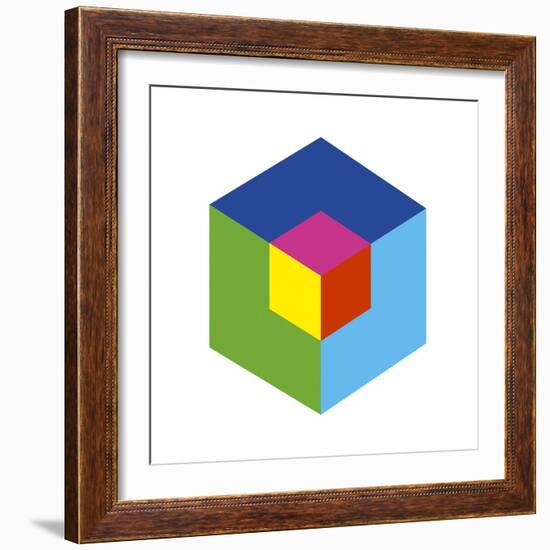 Cube and Ego-Gary Andrew Clarke-Framed Giclee Print