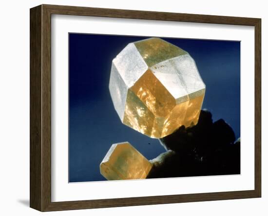 Cube of Raw Yellow Sulphur-null-Framed Photographic Print