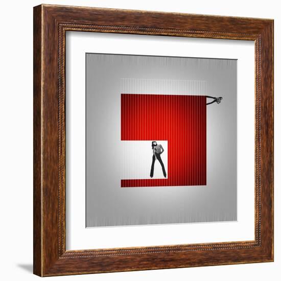 Cube-NaxArt-Framed Art Print