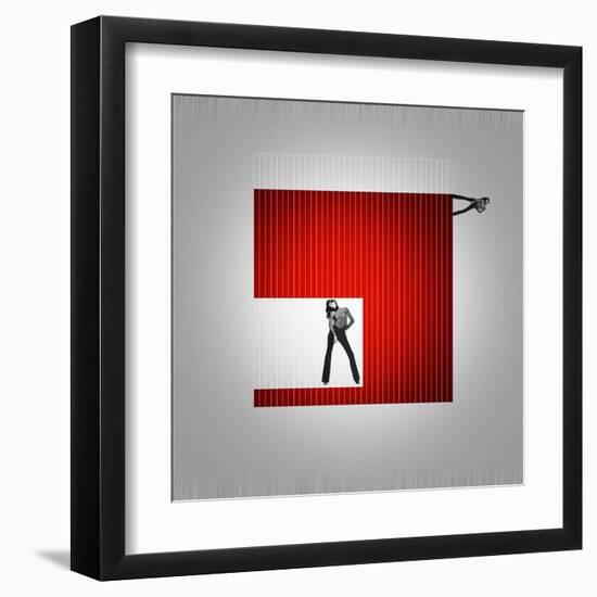 Cube-NaxArt-Framed Art Print