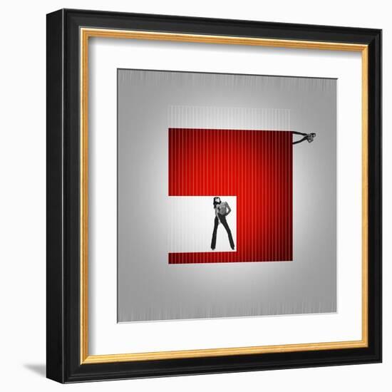 Cube-NaxArt-Framed Art Print