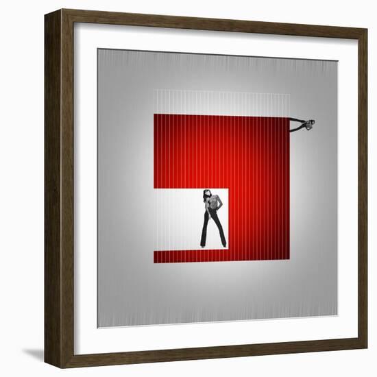 Cube-NaxArt-Framed Art Print